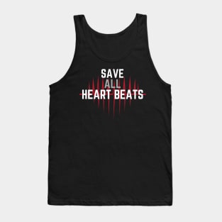 Vegan Save All Heart Beats Tank Top